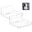 YX007 2Pcs / Set Security Camera Wall Hanger Acrylic Floating Wall Shelve Speaker Hanging Holder Mount - 1