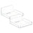 YX007 2Pcs / Set Security Camera Wall Hanger Acrylic Floating Wall Shelve Speaker Hanging Holder Mount - 2