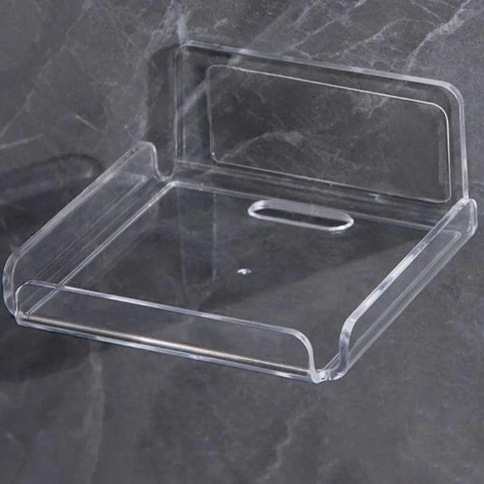 YX007 2Pcs / Set Security Camera Wall Hanger Acrylic Floating Wall Shelve Speaker Hanging Holder Mount - 4