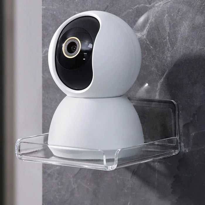 YX007 2Pcs / Set Security Camera Wall Hanger Acrylic Floating Wall Shelve Speaker Hanging Holder Mount - 7