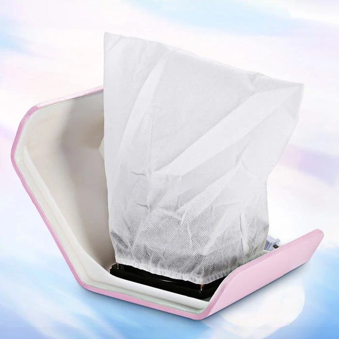 238DZ 10Pcs Non-Woven Nail Dust Suction Collector Bag Manicure Vacuum Cleaner Dust Bag - 6