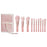 10Pcs / Set Makeup Tool Soft Artificial Fiber Brush Kit for Eye Shadow, Highlight, Foundation Powder (with Storage Bag) - 1