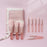 10Pcs / Set Makeup Tool Soft Artificial Fiber Brush Kit for Eye Shadow, Highlight, Foundation Powder (with Storage Bag) - 4