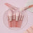 10Pcs / Set Makeup Tool Soft Artificial Fiber Brush Kit for Eye Shadow, Highlight, Foundation Powder (with Storage Bag) - 6