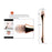 1 Set Eyeshadow Makeup Brushes Soft Fiber Brush Set for Foundation Powder, Blusher - Rose Gold - 6