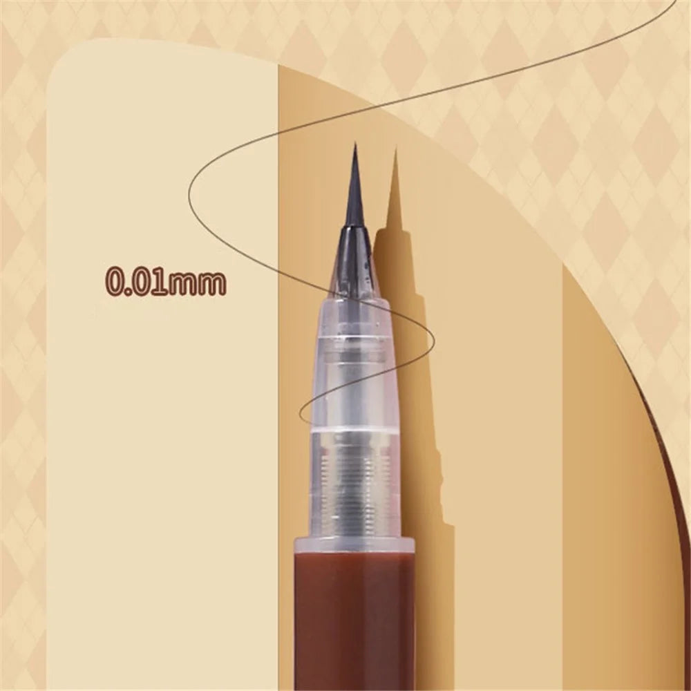 BIYA Eyebrow Pen Waterproof Eye Makeup Eyebrow Pencil Creates Natural-Looking Brows Makeup Tool - Grey - 4
