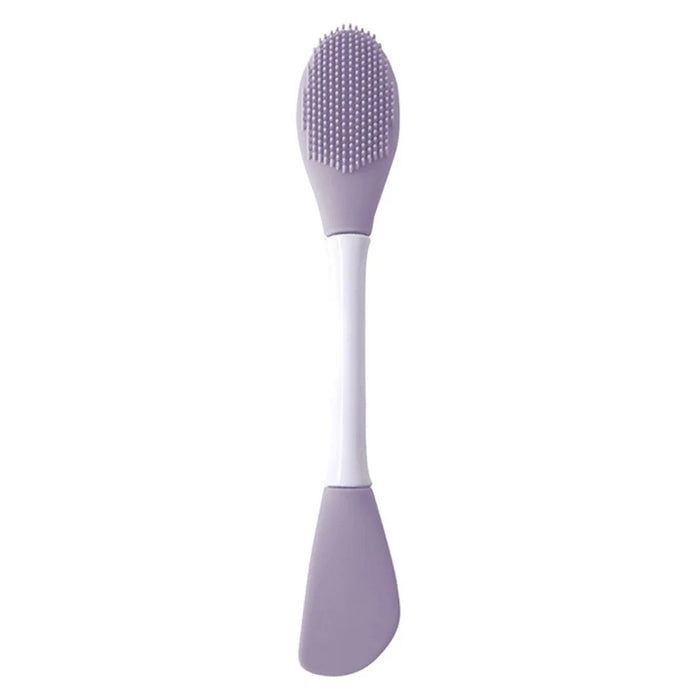 Dual-Head Silicone Face Mask Mud Clay Applicator Massage Facial Mask Brush Makeup Beauty Tool - 1