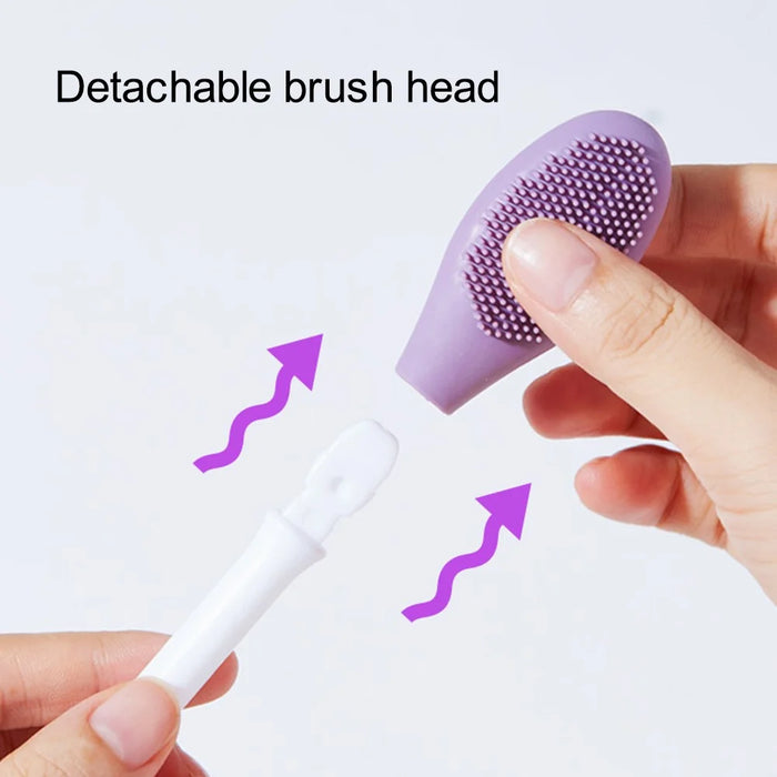 Dual-Head Silicone Face Mask Mud Clay Applicator Massage Facial Mask Brush Makeup Beauty Tool - 4