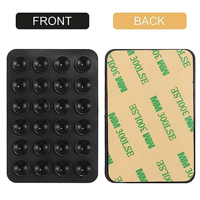 10Pcs Suction Phone Holder for Mirror Silicone Suction Cup Adhesive Mount - Black - 4