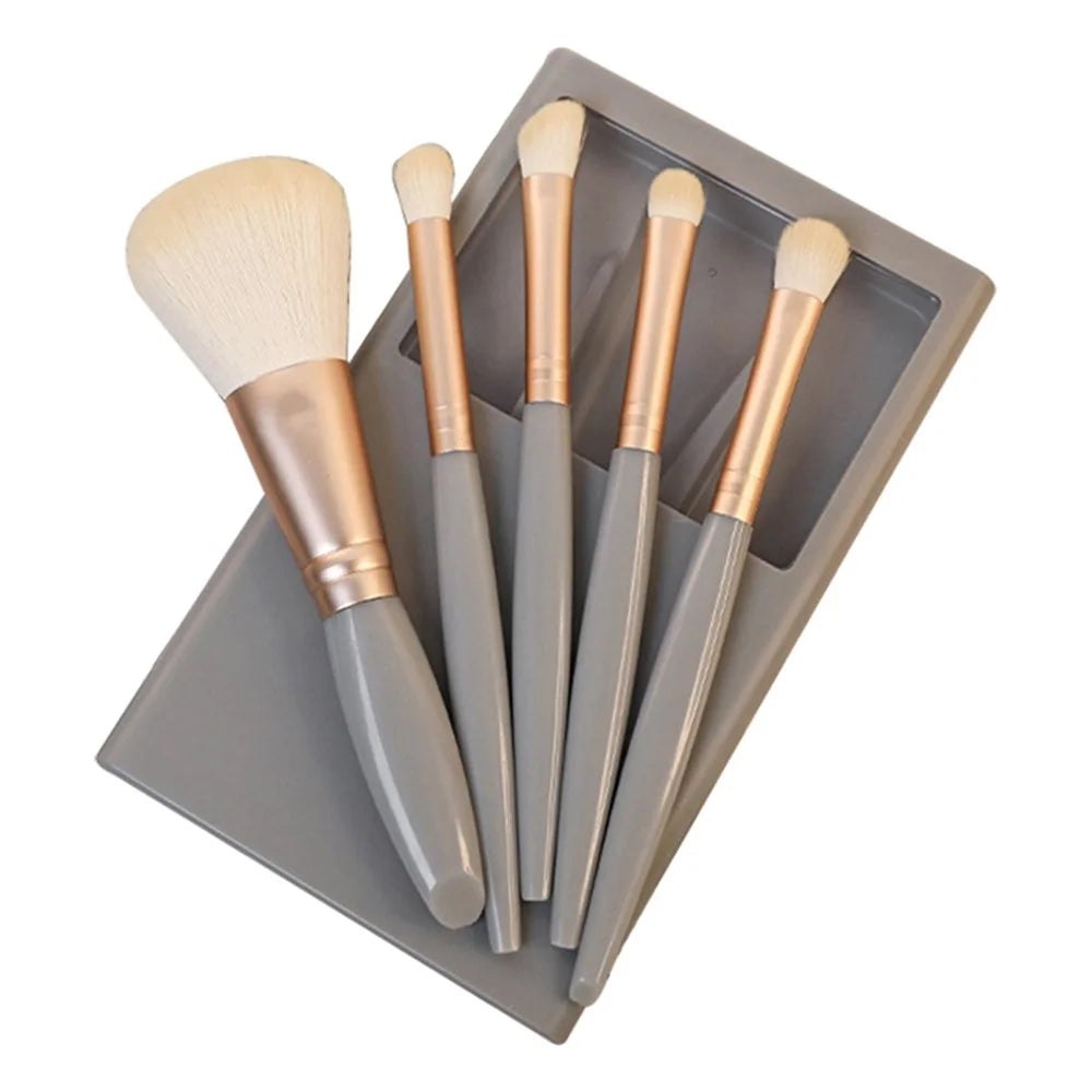 5Pcs / Set Concealer Blending Brush Kit Artificial Fiber Eye Makeup Eyeshadow Makeup Tool - Blue - 1