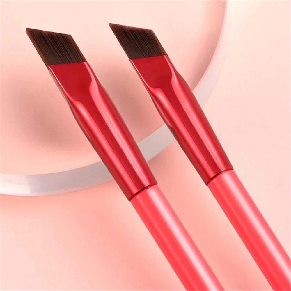 Fiber Angled Eyebrow Brush Eyeliner Makeup Brush Cosmetic Blending Slanted Brush - 3