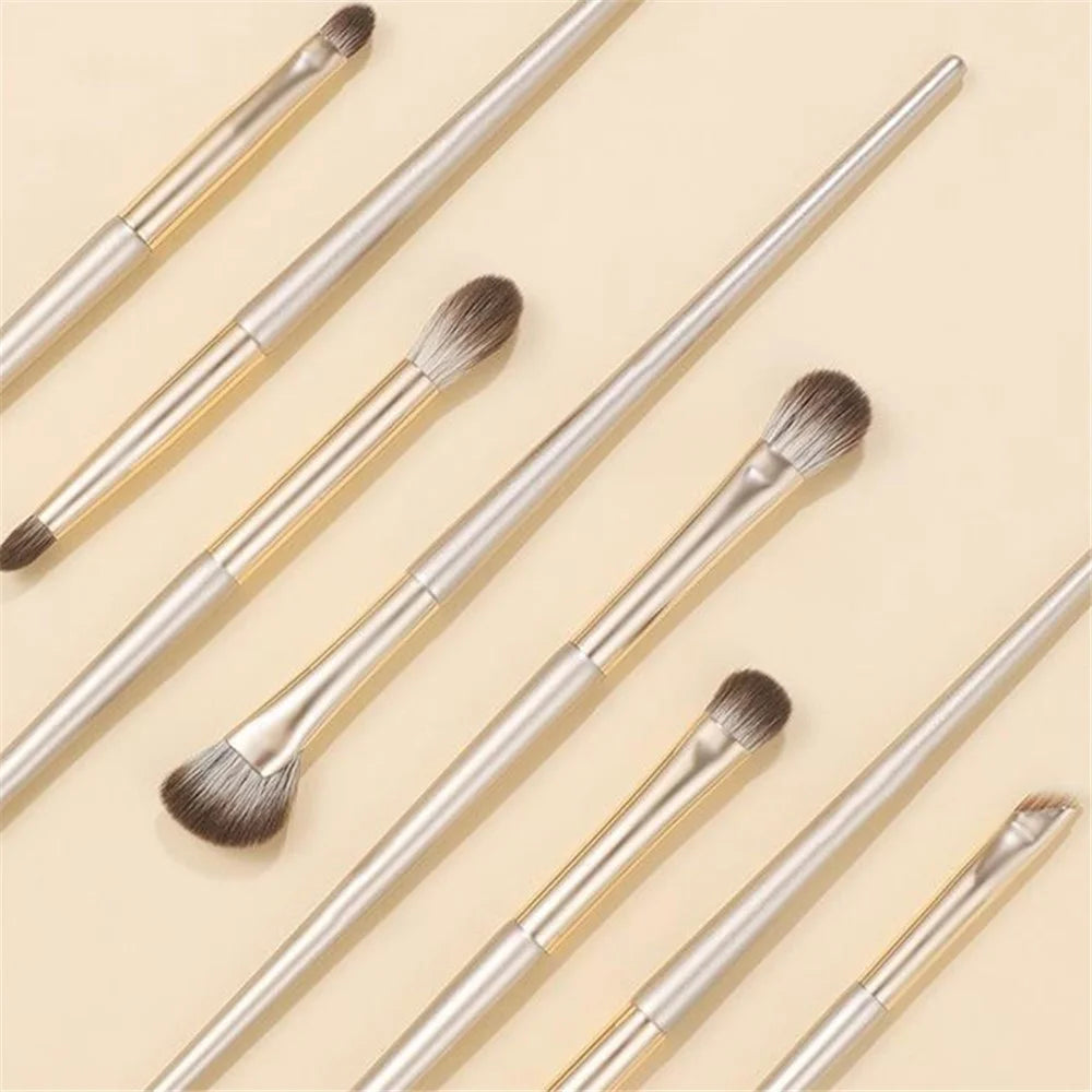 8Pcs / Set Eyeshadow Brush Set Soft Fiber Eye Makeup Brushes with Storage Bag - 5
