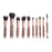10Pcs / Set Fiber Eyeshadow Brush Basic Blusher Eyebrow Makeup Kit Brush for Blusher, Blending Concealer - 2