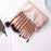 10Pcs / Set Fiber Eyeshadow Brush Basic Blusher Eyebrow Makeup Kit Brush for Blusher, Blending Concealer - 4