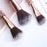 10Pcs / Set Fiber Eyeshadow Brush Basic Blusher Eyebrow Makeup Kit Brush for Blusher, Blending Concealer - 6