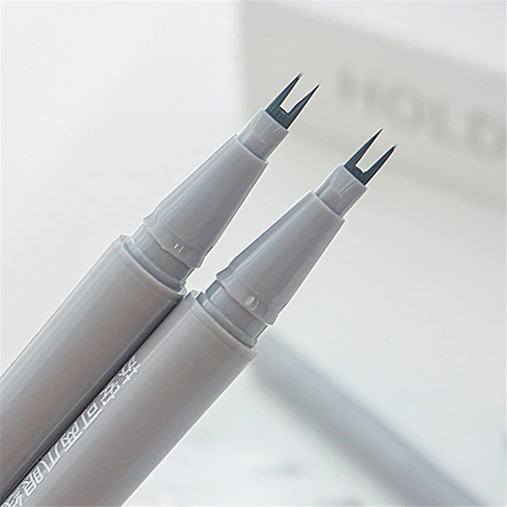 SUAKE Waterproof Eyeliner 2-Tip Liquid Non-smudge Eyeliner Makeup Tool Gift - Gray Brown - 4