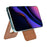 For iPhone 12-15 Series Magnetic PU Leather Card Bag Kickstand Phone Back Card Holder - Brown - 2