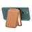 For iPhone 12-15 Series Magnetic PU Leather Card Bag Kickstand Phone Back Card Holder - Brown - 4