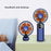 Z3 Portable Handheld Cooling Fan with Digital Display 2400mAh 24 Hours Rechargeable Summer Fan - White - 3