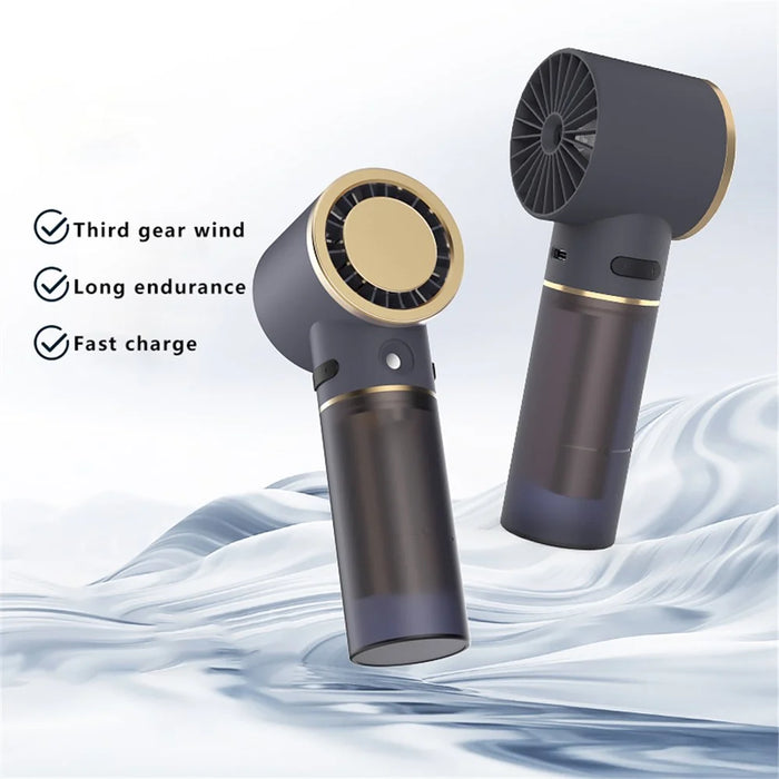 Semiconductor Cold Compress Nano Mist Desk Fan 3 Speeds Adjustable Handheld Fan - 2
