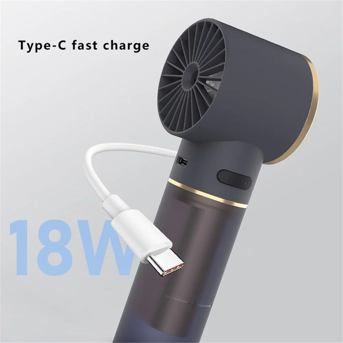 Semiconductor Cold Compress Nano Mist Desk Fan 3 Speeds Adjustable Handheld Fan - 7