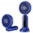 F188 Portable USB Rechargeable Cooling Fan 100 Wind Speeds Handheld Summer Fan - Blue - 1