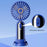 F188 Portable USB Rechargeable Cooling Fan 100 Wind Speeds Handheld Summer Fan - Blue - 3