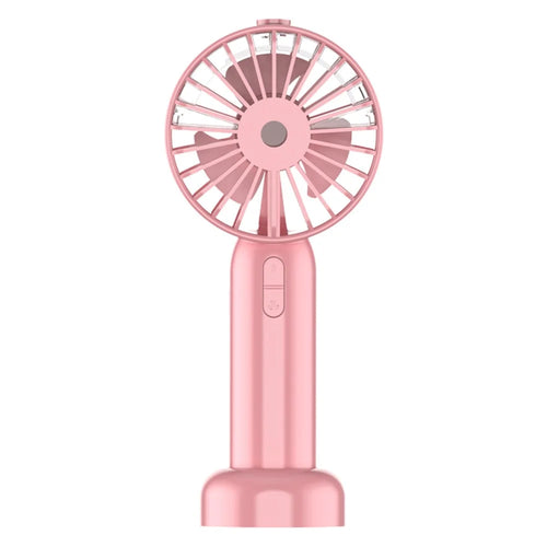 Mini18 Three Speeds Silent Summer Cooling Fan Nano Spray Mini Handheld Fan - Pink - 1