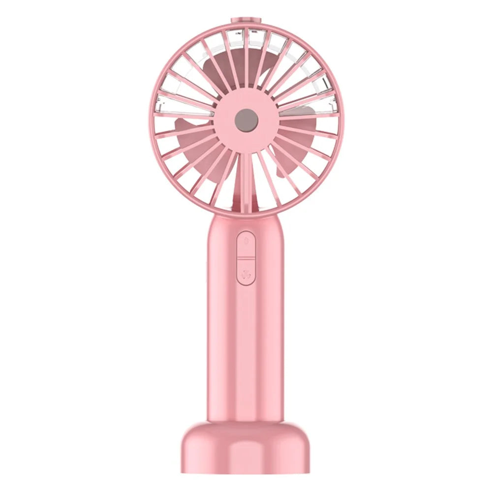 Mini18 Three Speeds Silent Summer Cooling Fan Nano Spray Mini Handheld Fan - Pink - 1