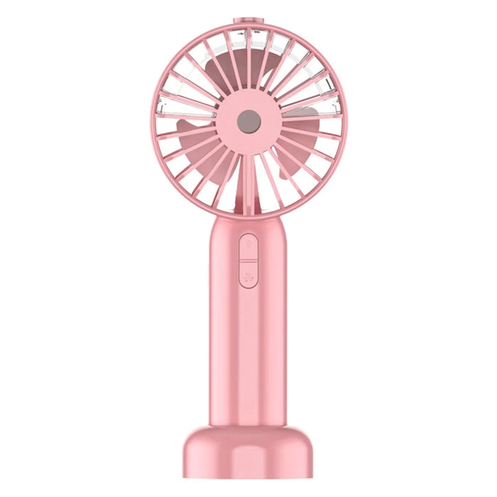 Mini18 Three Speeds Silent Summer Cooling Fan Nano Spray Mini Handheld Fan - Pink - 1