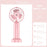 Mini18 Three Speeds Silent Summer Cooling Fan Nano Spray Mini Handheld Fan - Pink - 2