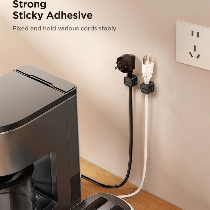 JOYROOM JR-ZS368 Magnetic Cable Organizer Holder (Pack of 3) - Black - 5