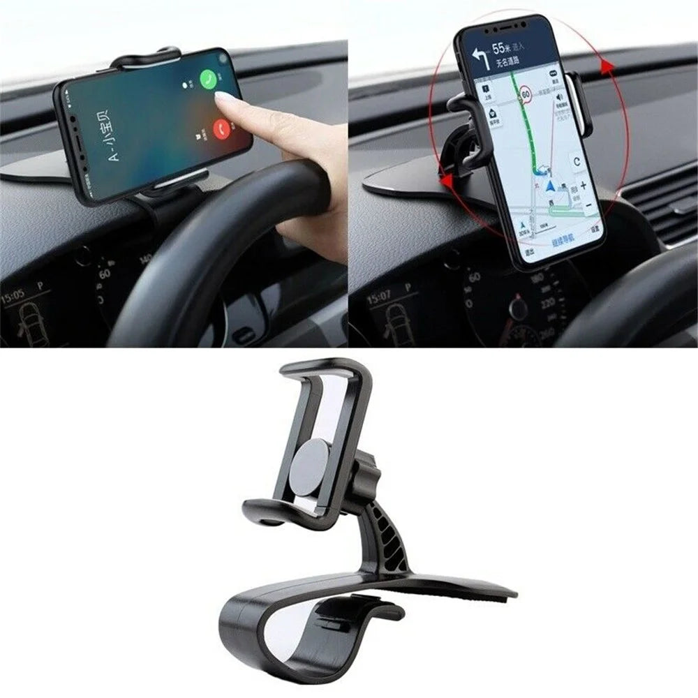 Car Dashboard 360 Degree Rotatable Mobile Phone Holder Stand - 1
