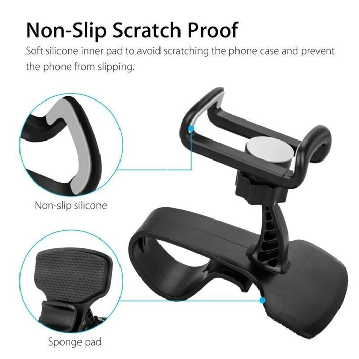 Car Dashboard 360 Degree Rotatable Mobile Phone Holder Stand - 6
