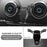 Horizontal and Vertical Mobile Phone Bracket Phone Holder Car Air Vent Stand + Base for A3 / S3 (14-20) - Black - 1