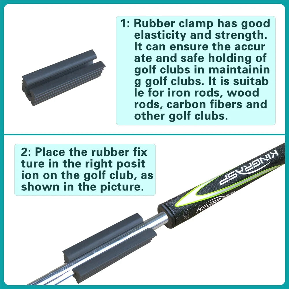 Golf Club Grip Repair Tool Rubber Vice Clamp Shaft Protector - 6