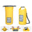 15L Waterproof Dry Bag Bucket Backpack for Kayaking Rafting Beach - Yellow - 2