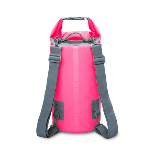 30L Outdoor Waterproof Dry Bag Bucket Kayaking Rafting Beach Backpack - Rose - 1