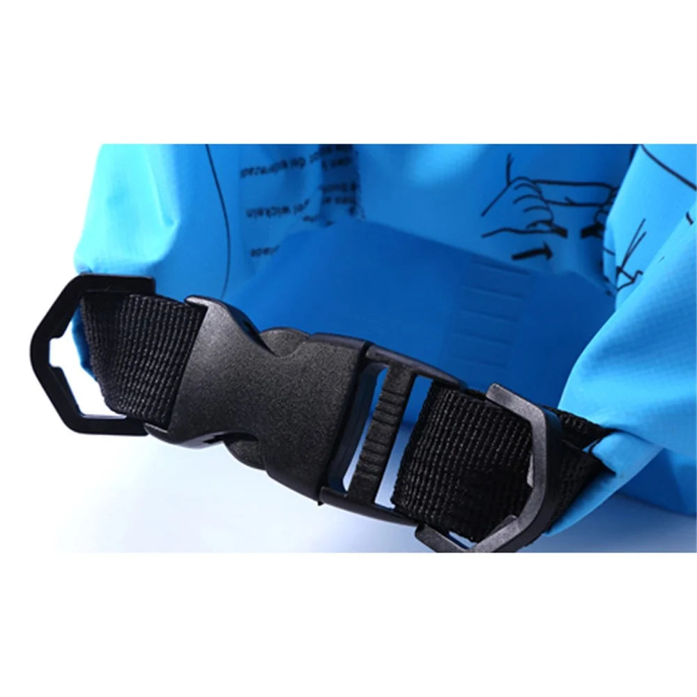 15L Outdoor Waterproof Swimming Bag Bucket Lightweight Floating Dry Sack - Baby Blue - 4