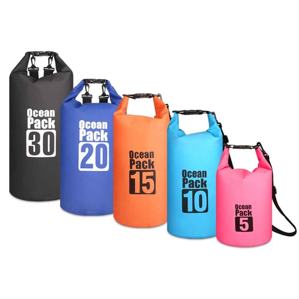 15L Outdoor Waterproof Swimming Bag Bucket Lightweight Floating Dry Sack - Baby Blue - 6