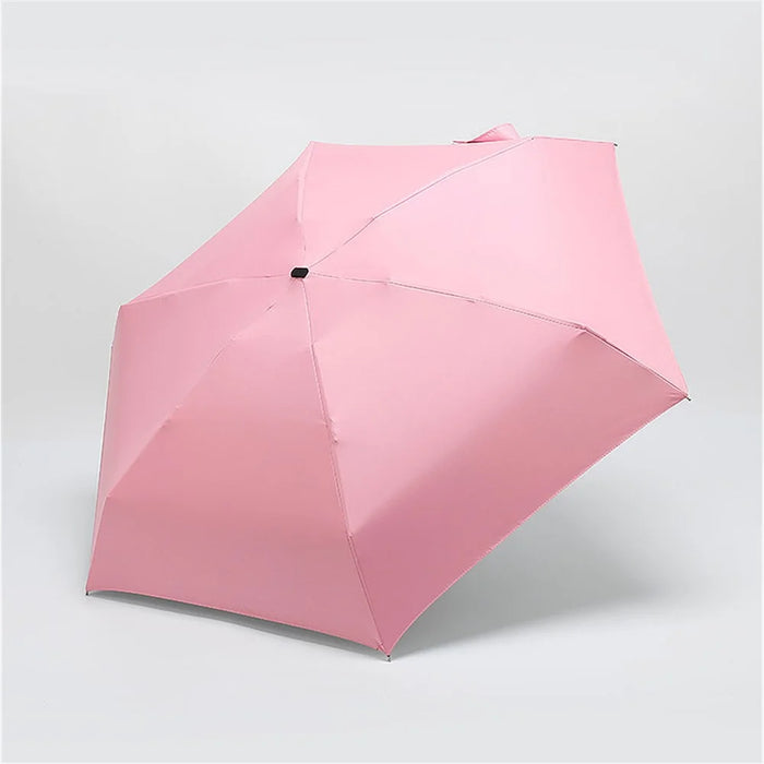Mini Super Lightweight Portable Waterproof Umbrella with UV Protection - Pink - 1
