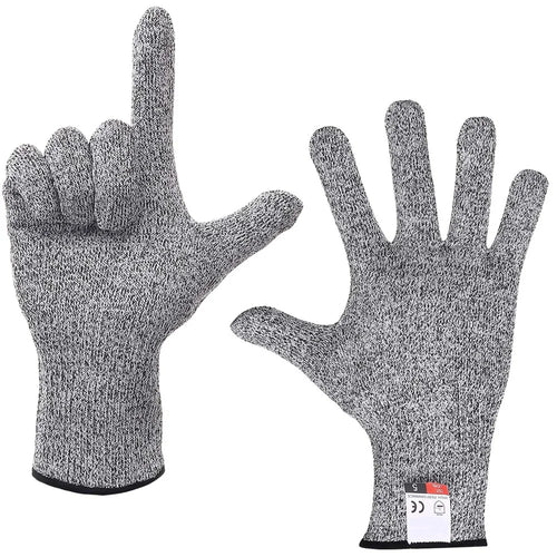 1 Pair Wear Cut Resistant Gloves Guard for Kitchen Butcher Flying Kites - XS (16.5cm) - 1