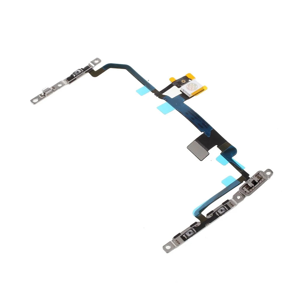 OEM for iPhone 8 Plus 5.5 inch Power ON/OFF and Volume Button Flex Cable with Metal Plate - 2