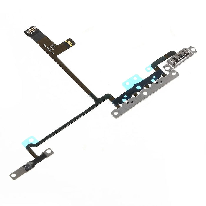 OEM for iPhone X Volume Button Flex Cable with Metal Plate - 1
