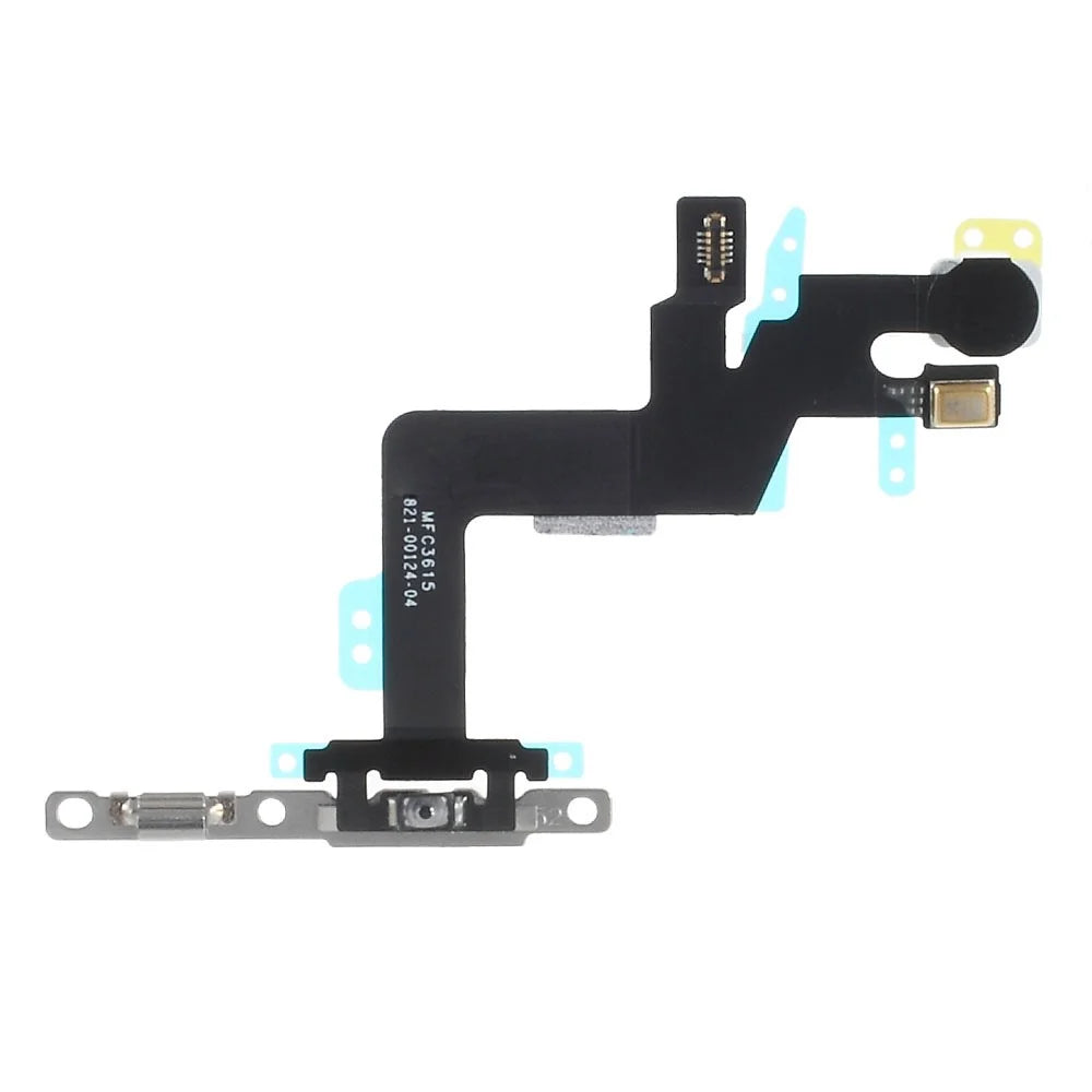 OEM Power Switch Button Flex Cable with Metal Plate for iPhone 6s Plus 5.5 inch - 1