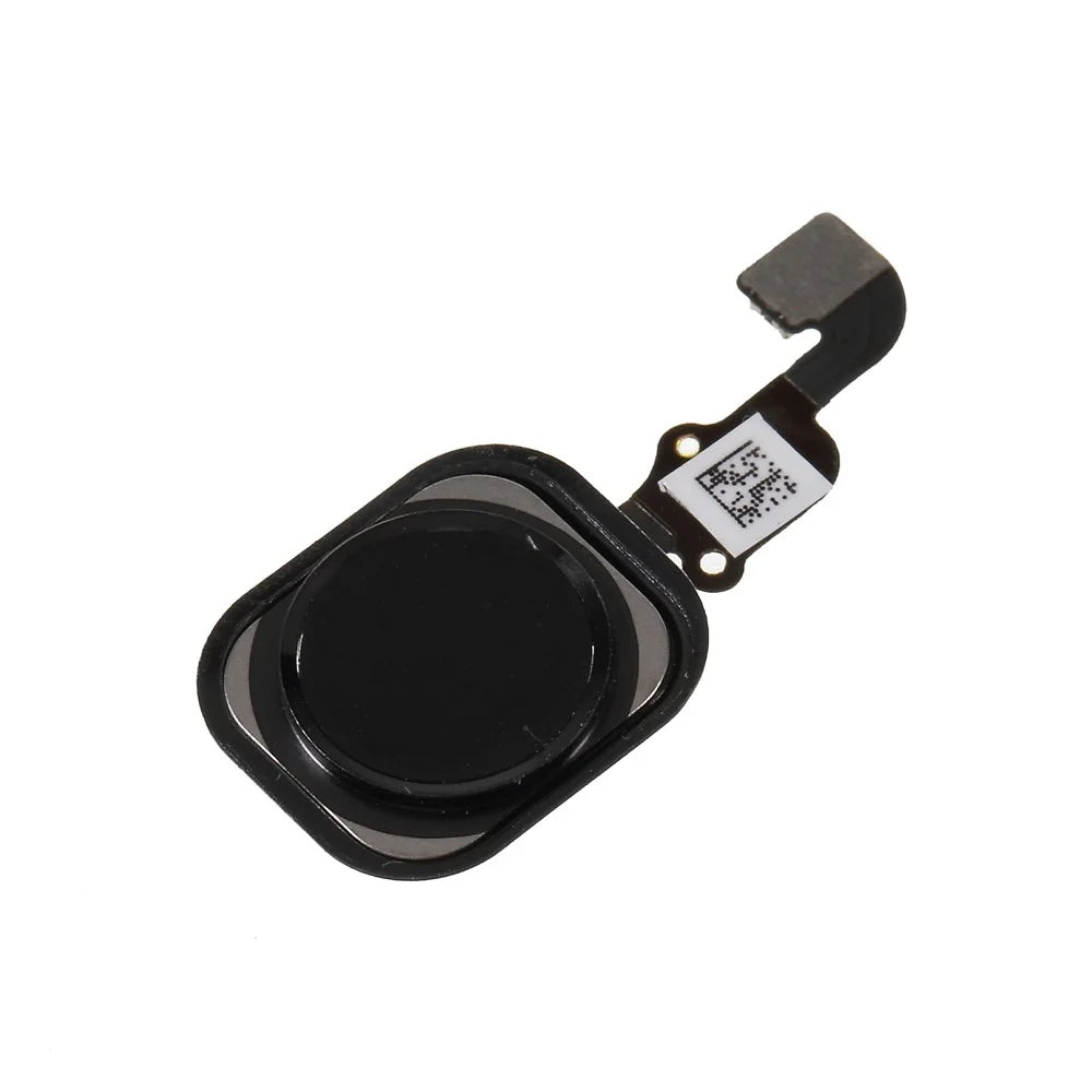 Home Key Fingerprint Button Flex Cable with Rubber Ring Gasket for iPhone 6s Plus / 6s (without Logo) - Black - 3