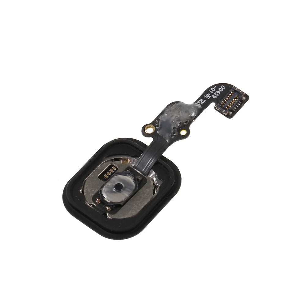 Home Key Fingerprint Button Flex Cable with Rubber Ring Gasket for iPhone 6s Plus / 6s (without Logo) - Black - 4