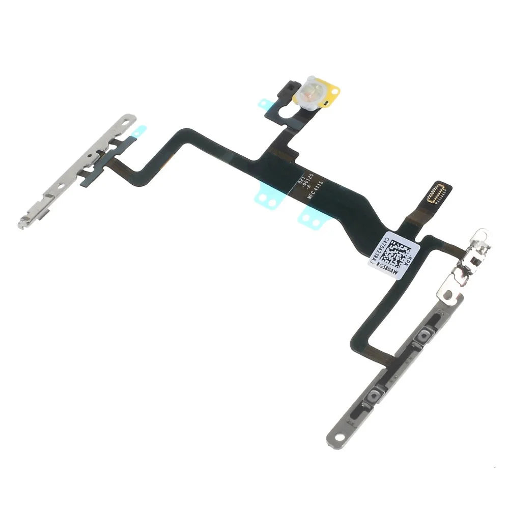 OEM Power Switch Button Flex Cable with Metal Plate for iPhone 6s 4.7 inch - 3