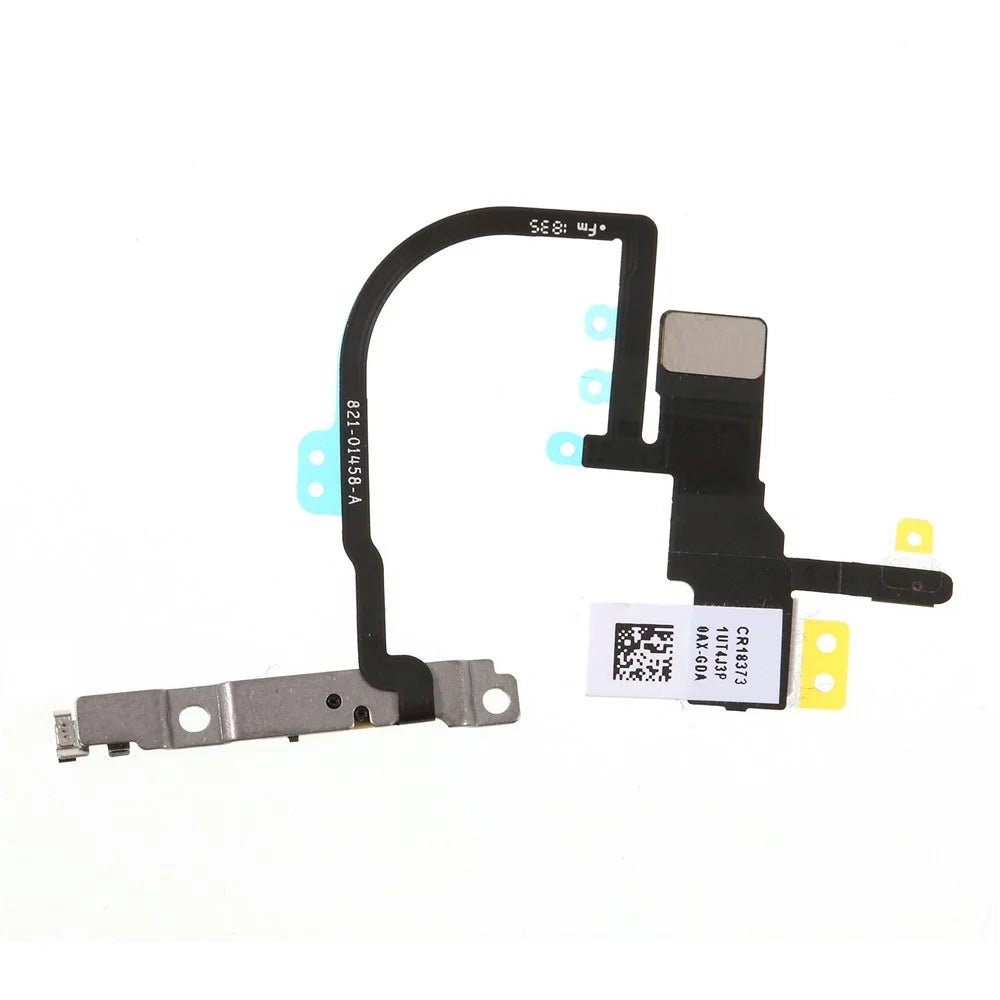 OEM Power ON/OFF Switch Button Flex Cable with Metal Plate Replacement Part for iPhone XS Max 6.5 inch - 2