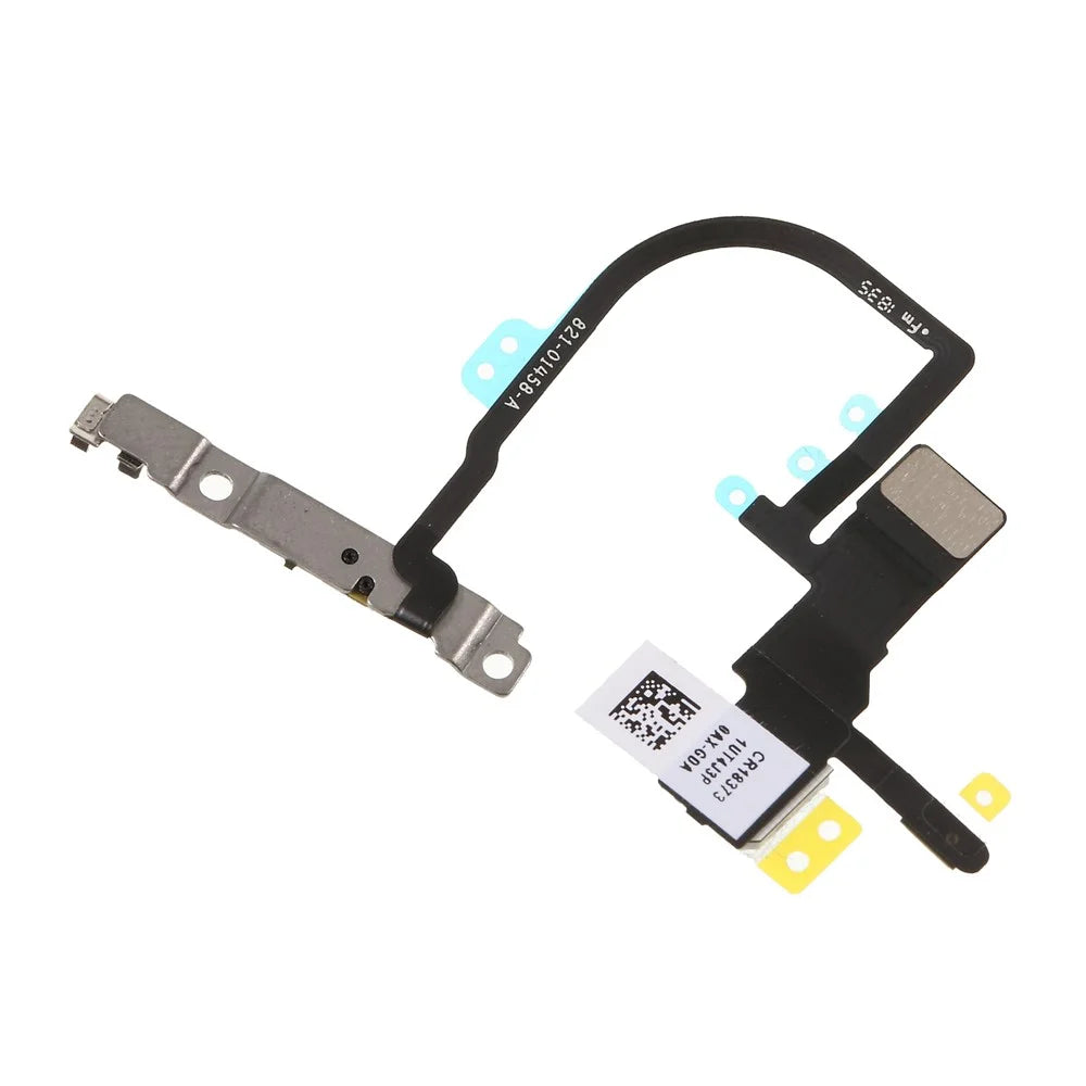OEM Power ON/OFF Switch Button Flex Cable with Metal Plate Replacement Part for iPhone XS Max 6.5 inch - 3